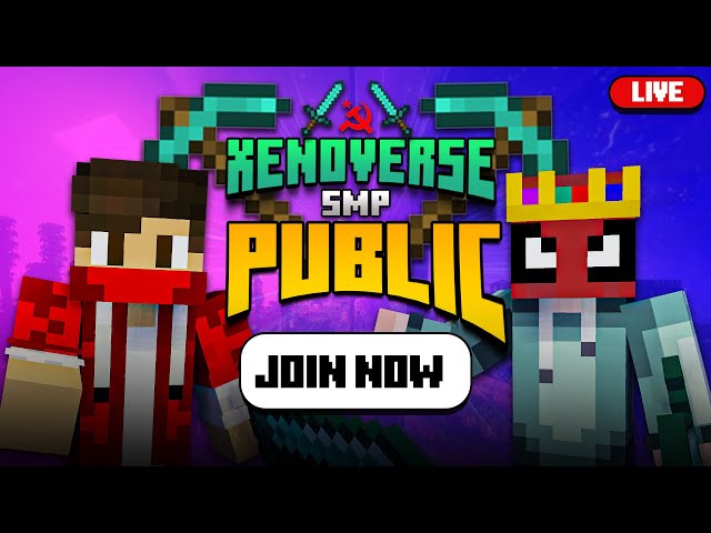 MINECRAFT LIVE || XENOVERSE PUBLIC SMP | CRACKED JAVA + PJ | JOIN NOW!!! | MINECRAFT INDIA LIVE