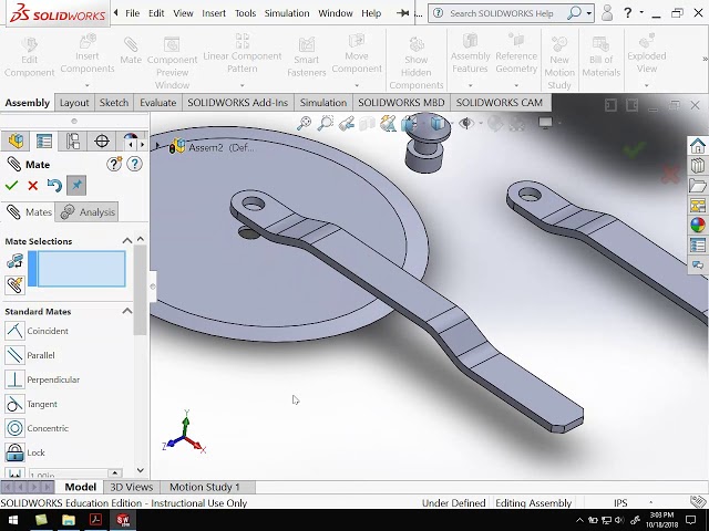 Assembly - SolidWorks 2018 Tutorial