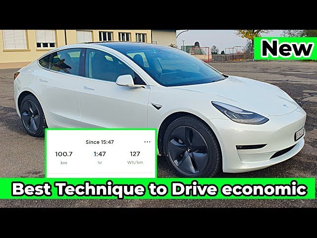 Best Technique to Drive Efficient Tesla Model 3 l Amazing 127 Wh\Km in Winter at -3 C