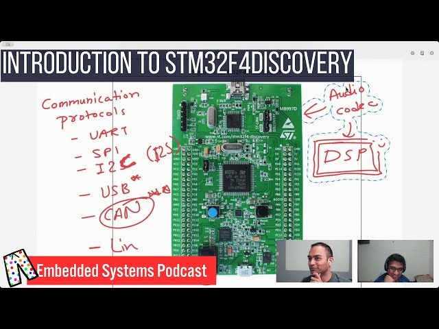 ARM - M: Introduction to STM32F4DISCOVERY board | Embedded Systems podcast, in Pyjama!