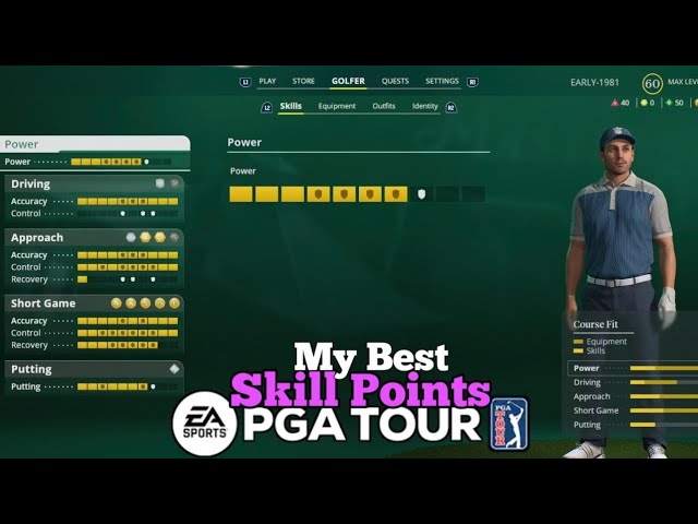 Maximum Level Character | EA Sports PGA Tour Best Build