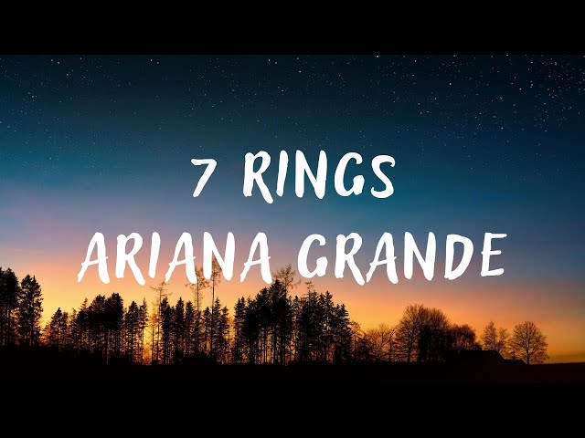 Ariana Grande - 7 Rings (lyrics)