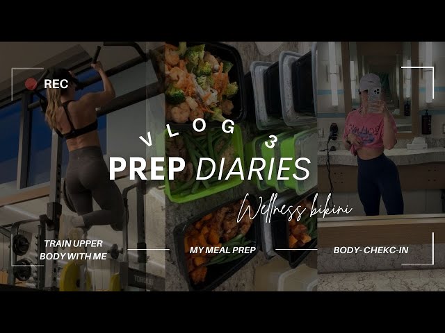 Train upper body with me + prep update + my meal prep