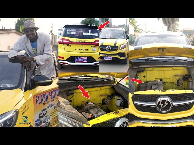 Inspiring: Ghanaian Man David Builds A Electric Car Without Engine
