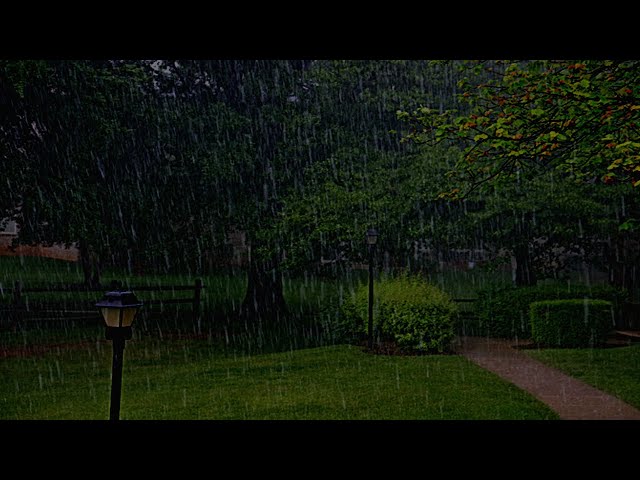 Best Rain Sounds For Sleep - 99% Fall Asleep With Rain And Thunder Sound At Night |For insomnia