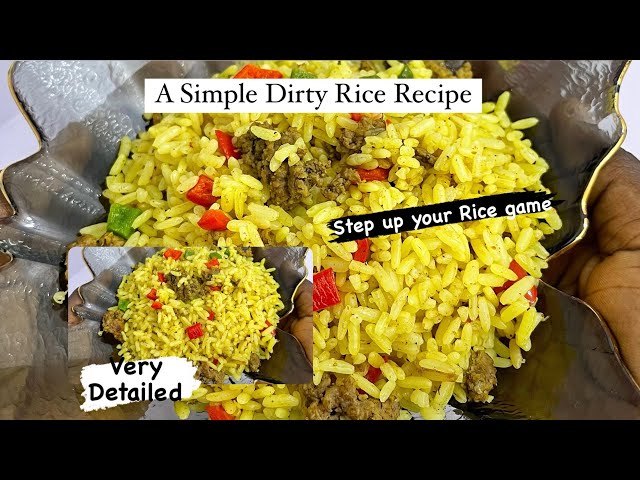 How to make Dirty Rice like a pro! I Minced meat rice | Simple and Delicious