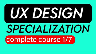 Google UX Design Professional Certificate Courses