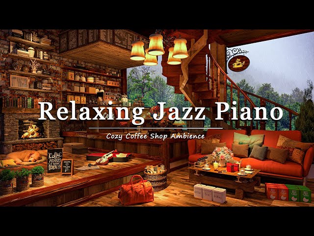 Relaxing Jazz Piano ~ Coffee Shop Ambience ☕ Improves Concentration, Increases Energy & Motivation