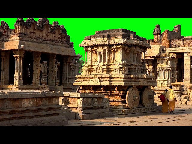 India - Ruins of Hampi / 2 Free 4k Green Screen FX