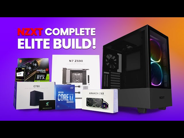 NZXT Beast Build with Elite H510 Case, C750 PSU, Z590 Motherboard & Kraken Z63 AIO