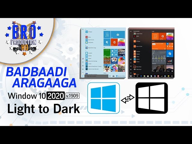 #Badbaadi Aragaaga - Light Mode To Dark Mode Windows 10 2020