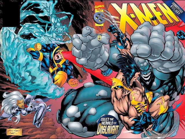 X-Men Vs Onslaught's Herald! X-Men #50, Andy Kubert & Scott Lobdell, Marvel Comics, 1996