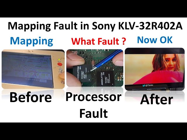 #Mapping Fault #Colour fault in #Sony tv KLV-32R402A with English Subtitle.