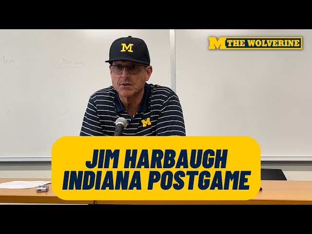 Jim Harbaugh Press Conference: Indiana Postgame | Mike Hart Update, Halftime Adjustments | Michigan