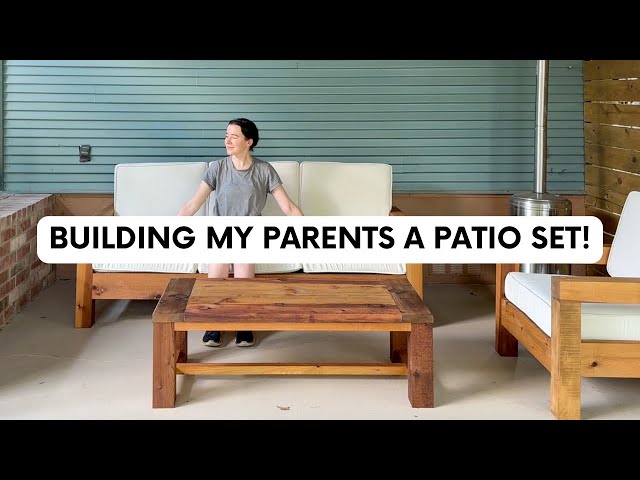 Building My Parents a Patio Set FROM SCRATCH | Back Porch DIY Reno: Episode 5
