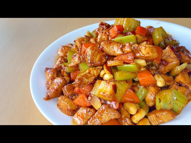 Homemade Kung Pao Chicken.
