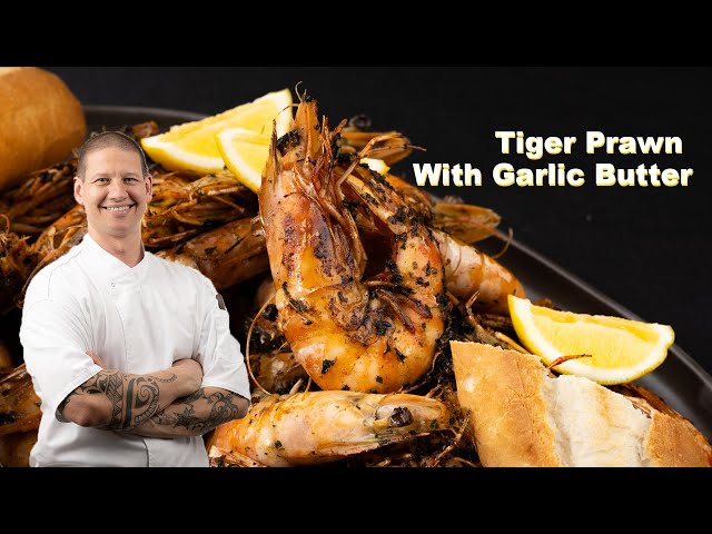 Tiger Prawn With Garlic Butter