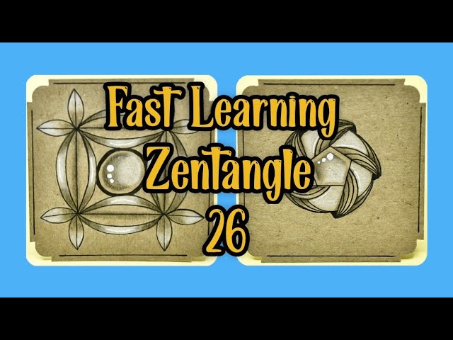 Fast Learning Zentangle || Part 26 || Easy Drawing