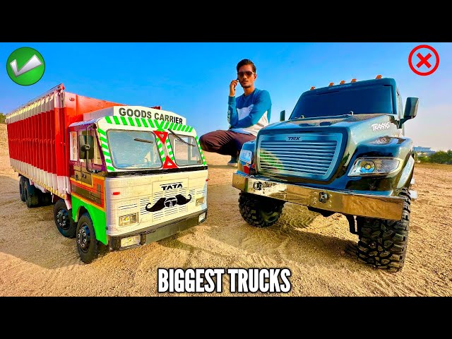 12 Wheels Biggest RC TATA Truck Vs Traxxas Mega Ultimate Truck Unboxing - Chatpat toy TV