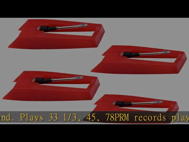 4 Pack Ruby Record Player Needle Turntable Stylus Replacement for ION Jenson Crosley Victrola Sylva