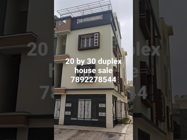 20 by 30 duplex house nagarabhavi Visvesvaraya layout 7892278544