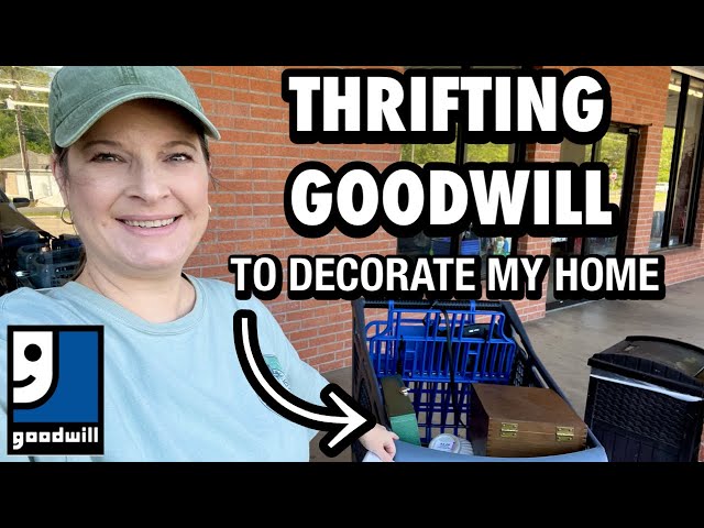 Huge THRIFT HAUL from THRIFTING IN GOODWILL TO DECORATE MY HOME! Thrift with me ~ Thrilled Thrifter