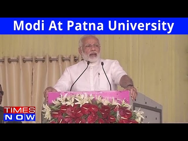 PM Modi Addresses Students At Patna University; Praises Nitish Kumar