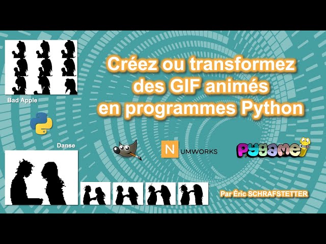Transformer un gif animé en programme Python