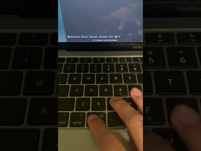 How to use hidden cut feature on a MacBook
