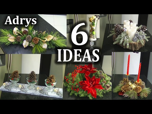 6 Ideas of Christmas Decorations with Pine Cones / Christmas 2021