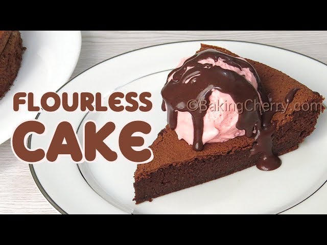 FLOURLESS CHOCOLATE CAKE | 4 Ingredients | Recipe | Easy Dessert | Baking Cherry