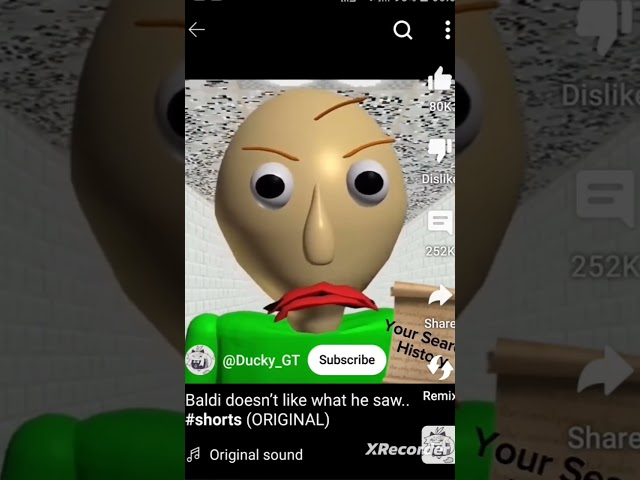baldi  doesn't  like what he saw subscribe
