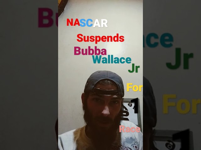 Nascar Suspends Bubba Wallace For 1 Cup Series Race #nascar #shorts #bubbawallace  #sports #nextgen
