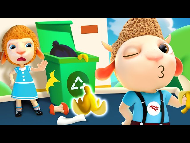 You Can't Litter Here! Funny Cartoon for Kids + Kids Songs | Dolly and Friends 3D