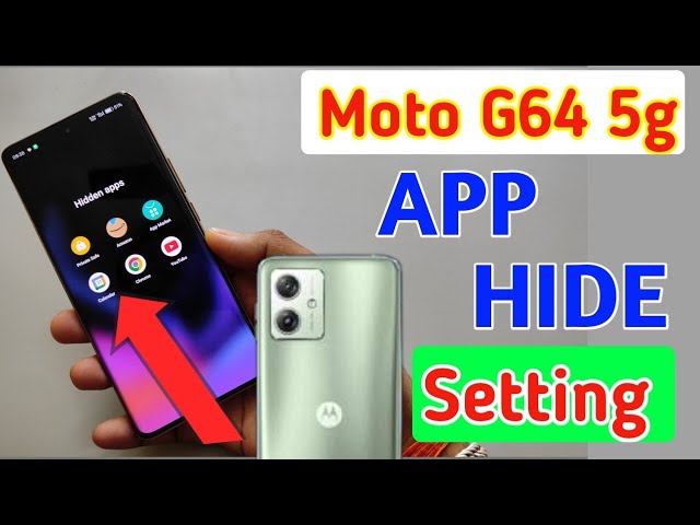 How to hide apps in Moto g64 5g /Moto g64 5g app hide/app hide setting