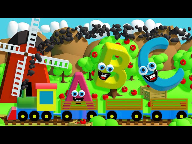 Train alphabet for kids with english song and letters | CzyWieszJak
