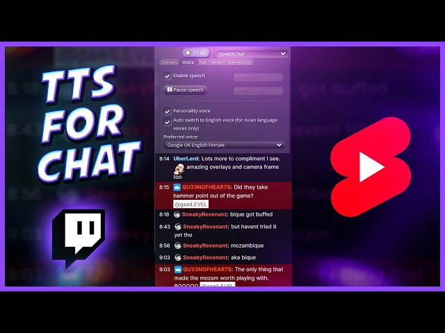 How to get Text to speech for TWITCH CHAT (TTS tutorial) #shorts