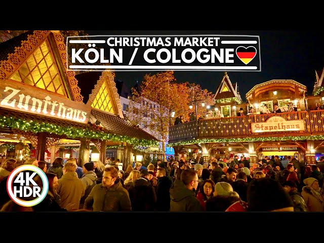 🇩🇪 Köln / Cologne, Germany Christmas Market Walk 2022✨4K HDR Walking Tour