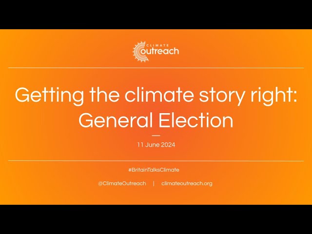 Getting the climate election story right | Day session