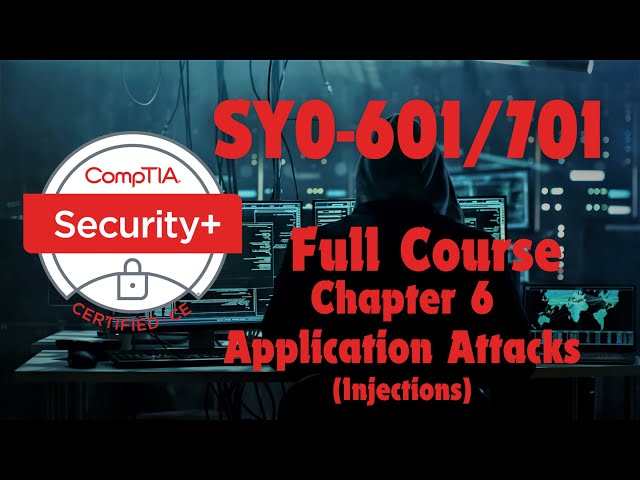 CompTIA Security Plus (SY0-601/701) Chapter 6: Application Attacks (Injections)