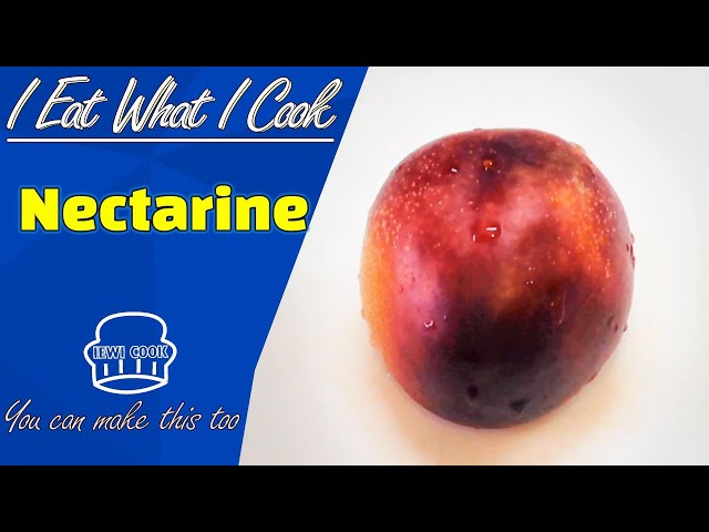 How to Eat a Nectarine | How To Cut Nectarine or Peach | IEWICOOK