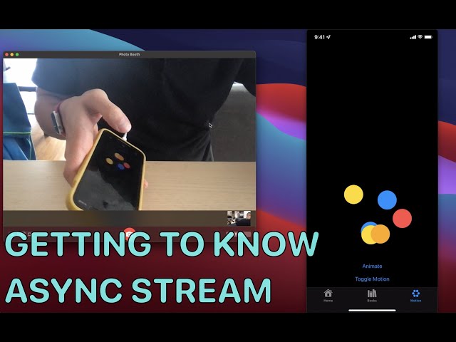 Using AsyncStream to receive CoreMotion updates - WWDC21 SwiftUI Part 4