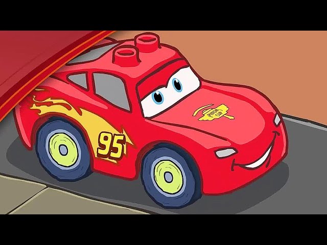 Cartoons about cars. LEGO DUPLO.Cars - Lightning McQueen vs. Francesco. Race
