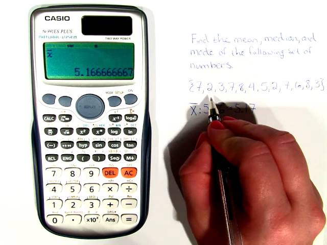 How to find mean, median, and mode on your calculator, LSM 1003