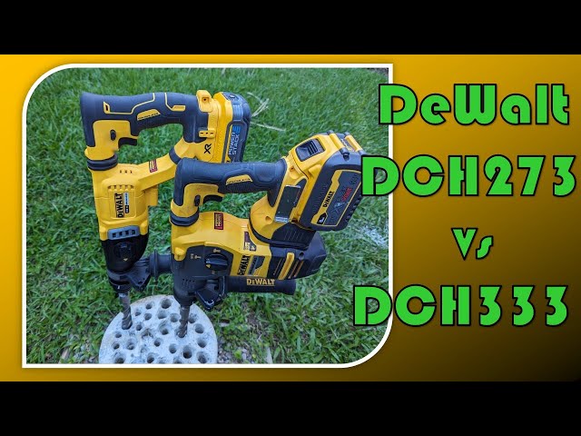 DCH263 vs DCH333 [DeWalt SDS rotary hammer showdown]