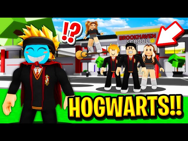 We Became Wizards in Roblox BROOKHAVEN RP!! (Hogwarts)