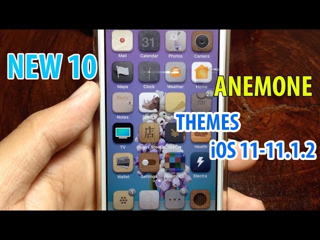New 10 Anemone Themes iOS 11-11.1.2