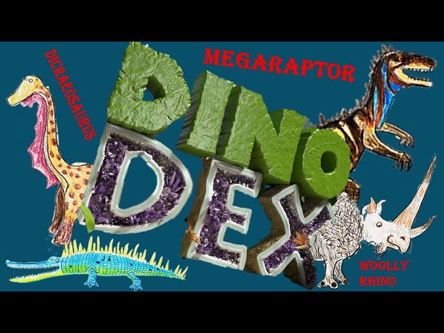 new Dino Dan show Dino dex set pieces elasmotherium, megaraptor, ankylosaurus, T Rex and dicraeosaur