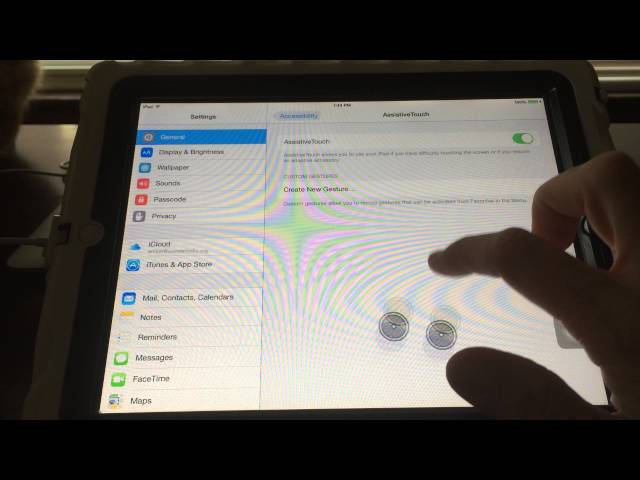 Assistive Touch in iOS8 iPad