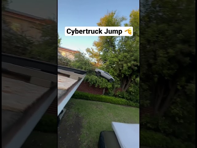 Driving a Tesla Cybertruck OFF MY HOUSE 🫡